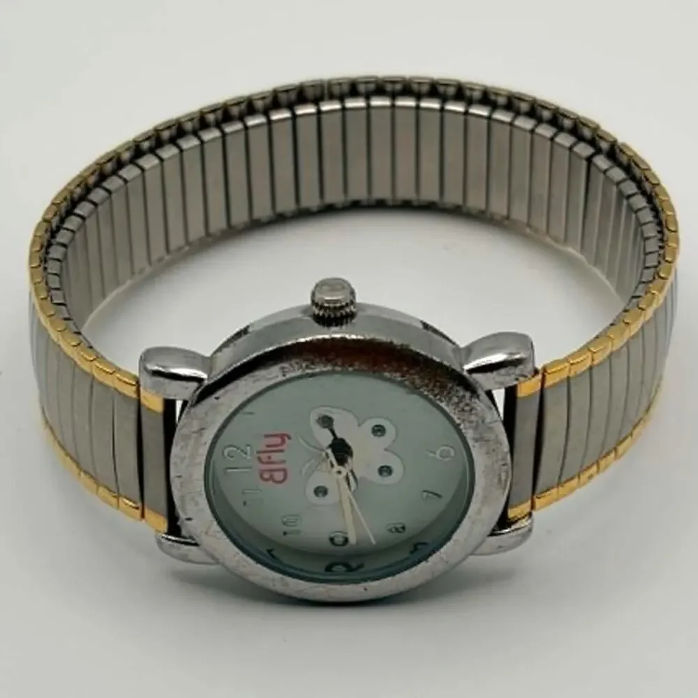 Silver Butterfly Watch